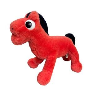 Plush Parade Pokey Horse Vintage 1988 Posable Legs 10" Korea Prema Gumby Friend